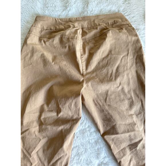 Westbound Petites Dark Tan Straight Leg Crop Pants Plus Size 18W - Picture 7 of 8